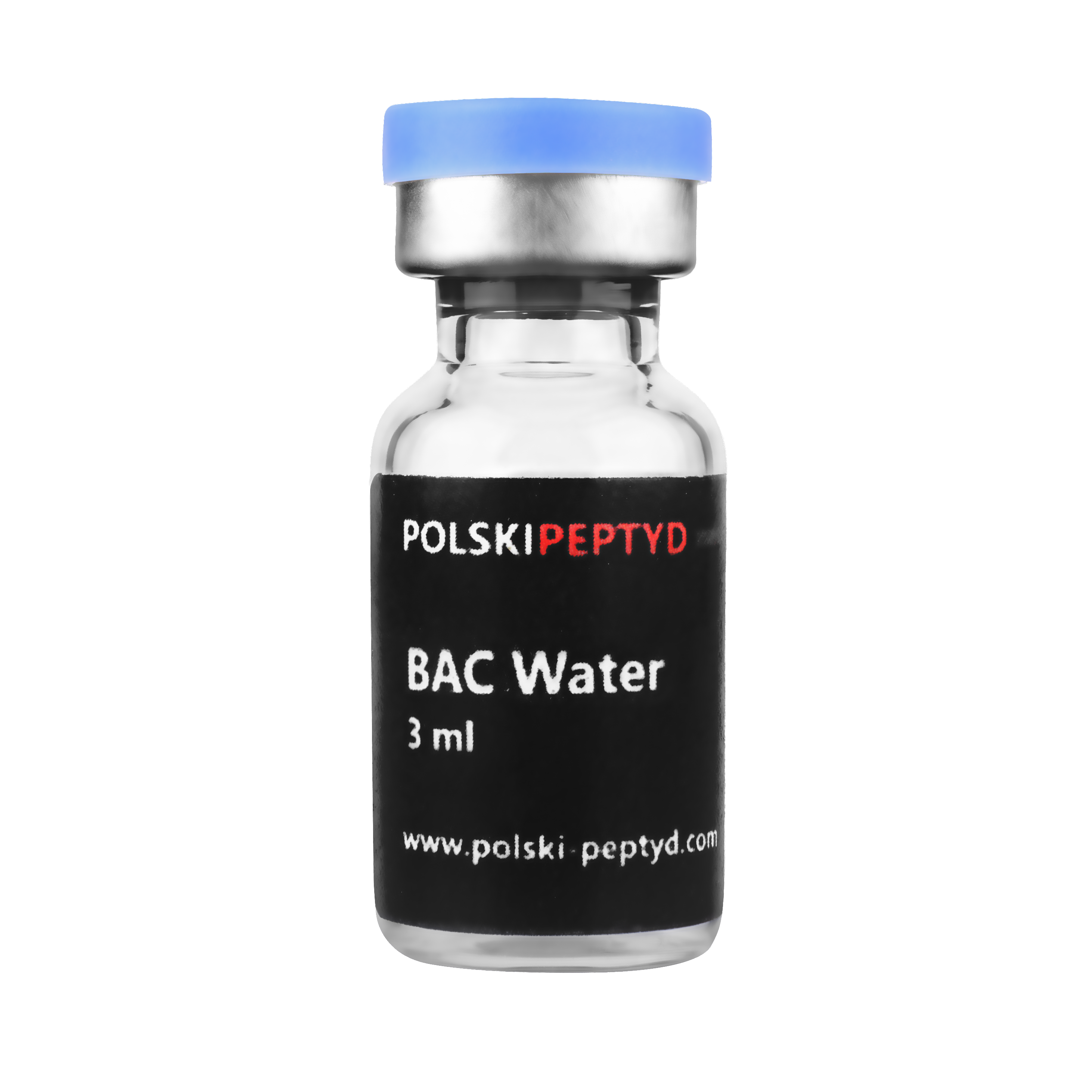 Fiolka przebadanego peptydu Woda BAC 3ml o wysokiej jakości.