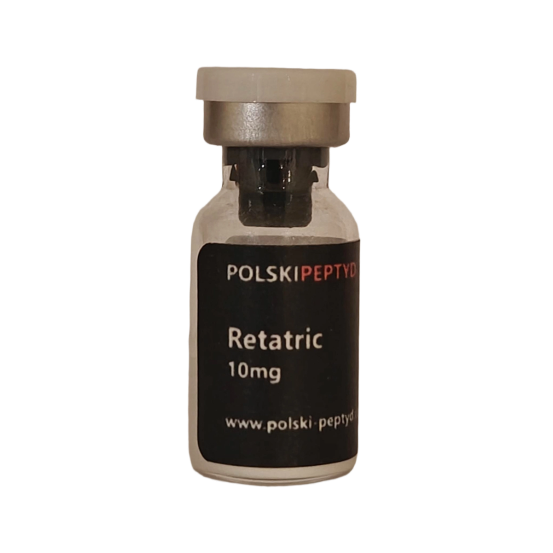 Fiolka przebadanego peptydu Retatric 10mg (GLP-1 + GIP + Glucagon) o wysokiej jakości.